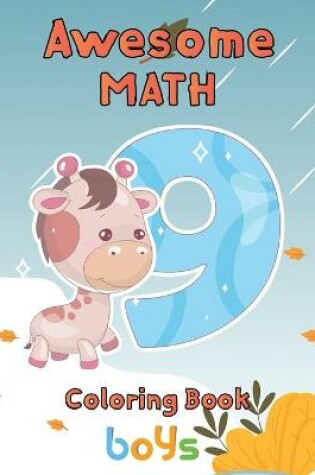 Cover of Awesome Math coloring book boys