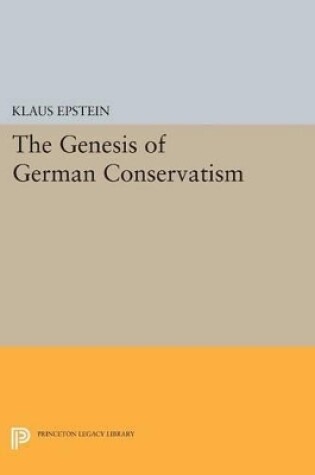 Cover of The Genesis of German Conservatism