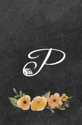 Cover of Initial Monogram Letter P on Chalkboard