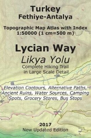 Cover of Turkey Fethiye-Antalya Topographic Map Atlas with Index 1