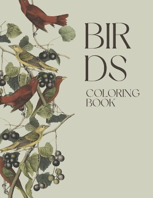 Book cover for Birds Coloring Book