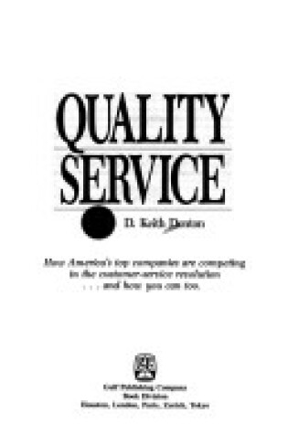 Cover of Quality Service