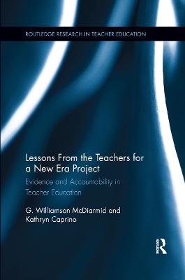 Book cover for Lessons from the Teachers for a New Era Project