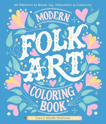 Book cover for Modern Folk Art Coloring Book