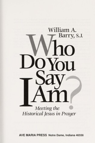 Cover of Who Do You Say I am?