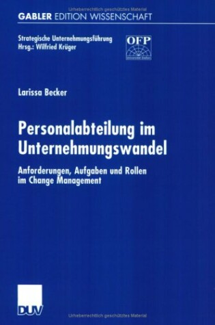 Cover of Personalabteilung Im Unternehmungswandel