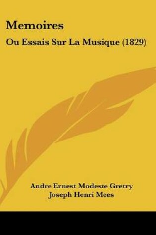 Cover of Memoires