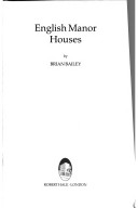 Book cover for English Manor Houses