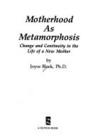 Cover of Block Joyce : Motherhood as Metamorphosis (Hbk)