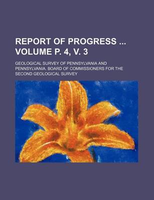 Book cover for Report of Progress Volume P. 4, V. 3