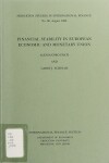 Book cover for Financial Stability in European Economic and Monetary Union