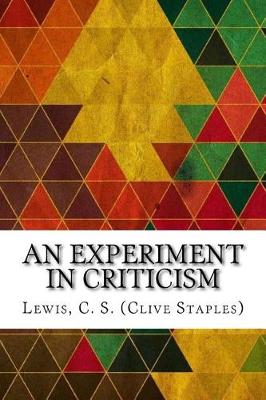 Book cover for An Experiment in Criticism