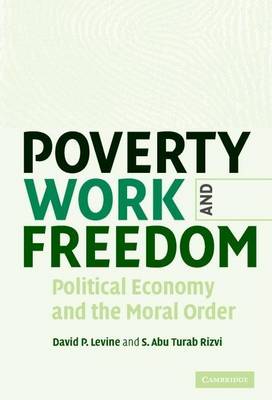 Book cover for Poverty, Work and Freedom: Political Economy and the Moral Order