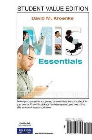 Cover of MIS Essentials, Student Value Edition