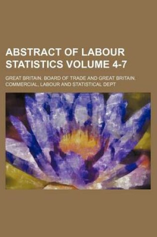 Cover of Abstract of Labour Statistics Volume 4-7