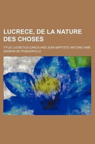 Cover of Lucrece, de La Nature Des Choses (2)