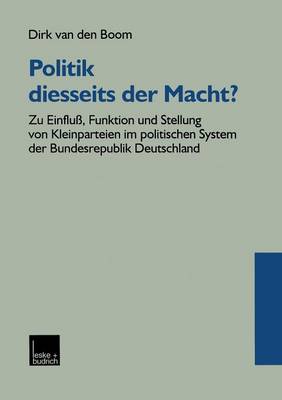 Book cover for Politik Diesseits Der Macht?