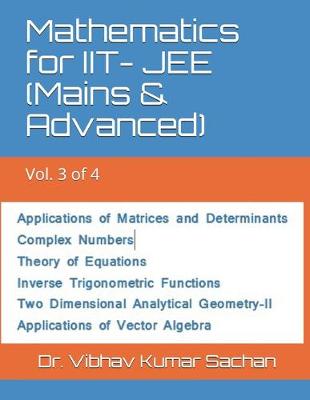 Cover of Mathematics for IIT- JEE (Mains & Advanced)