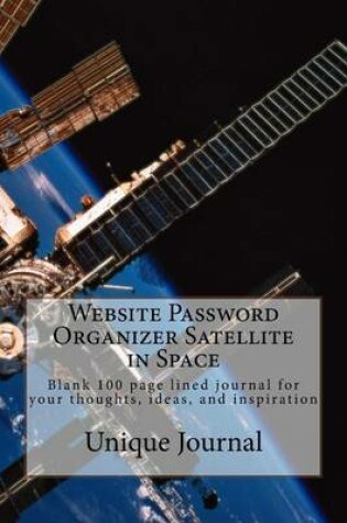 Cover of Website Password Organizer Satellite in Space