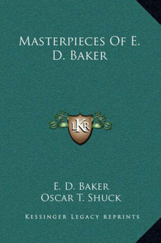 Cover of Masterpieces of E. D. Baker