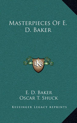 Book cover for Masterpieces of E. D. Baker