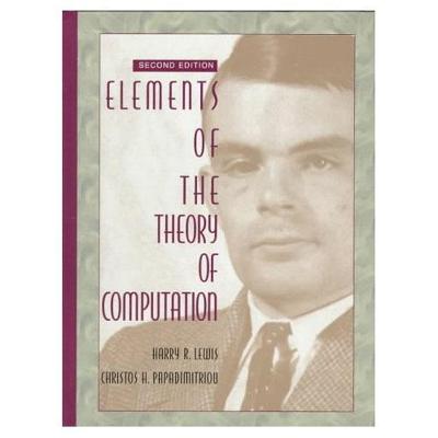 Book cover for Elements of the Theory of Computation