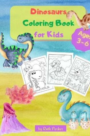 Cover of Dinosaurs Coloring Book for Kids