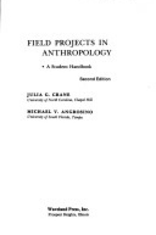 Cover of Field Projects in Anthropology