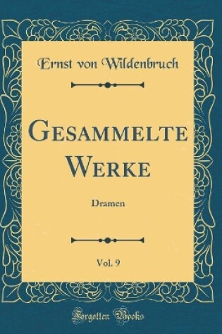 Cover of Gesammelte Werke, Vol. 9
