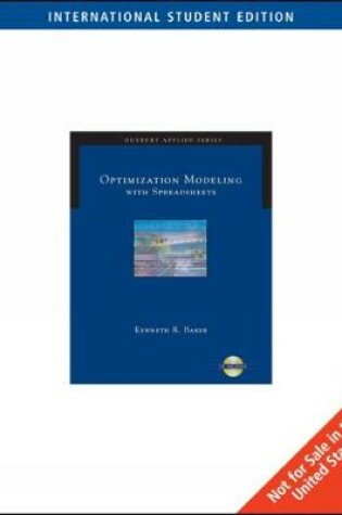 Cover of ISE-OPTIMIZATION MODELING WITHSPREADSHEETS