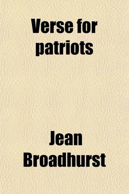 Book cover for Verse for Patriots; To Encourage Good Citizenship