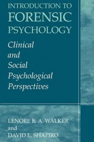 Cover of Introduction to Forensic Psychology