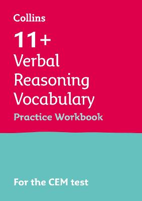 Book cover for 11+ Verbal Reasoning Vocabulary Practice Workbook
