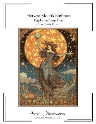 Book cover for Harvest Moon's Embrace Cross Stitch Pattern