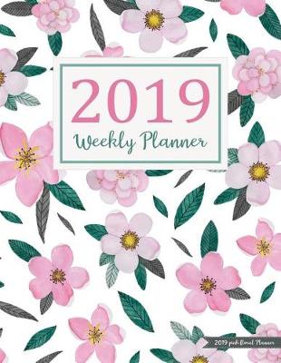 Book cover for 2019 Pink Floral Planner