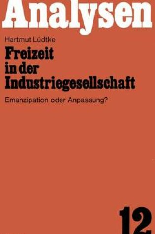 Cover of Freizeit in der Industriegesellschaft