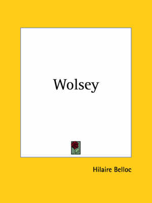 Book cover for Wolsey (1930)
