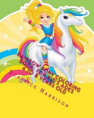 Book cover for Rainbow Pony Coloring Book