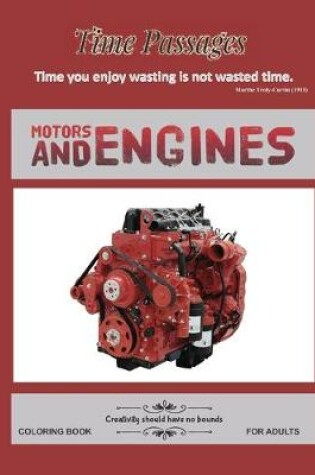 Cover of Motors and Engines Coloring Book for Adults