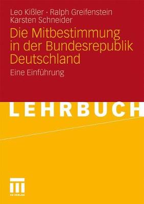 Book cover for Die Mitbestimmung in Der Bundesrepublik Deutschland