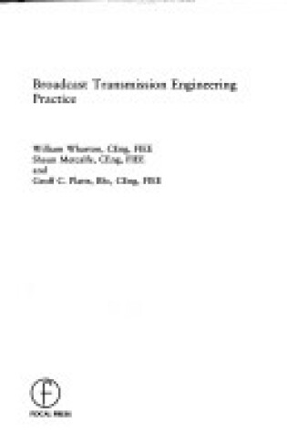 Cover of Broadcast Transmission Engineering Practice