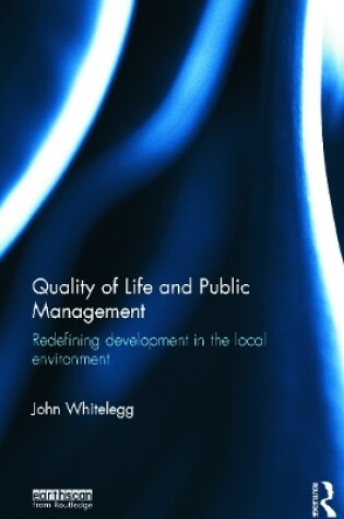 Cover of Quality of Life and Public Management