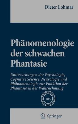 Book cover for Phanomenologie Der Schwachen Phantasie