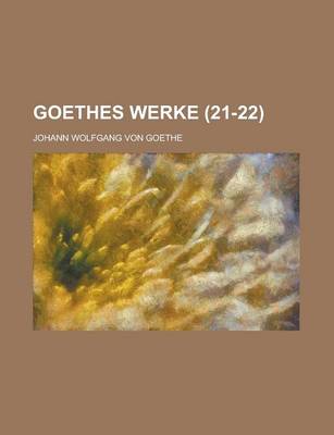 Book cover for Goethes Werke (21-22)