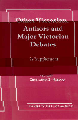 Book cover for Other Victorian Authors and Major Victorian Debates