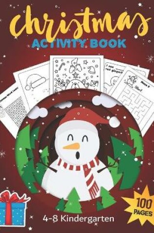 Cover of Christmas Activity Book 4-8 Kindergarten