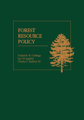 Book cover for Forest Resource Policy