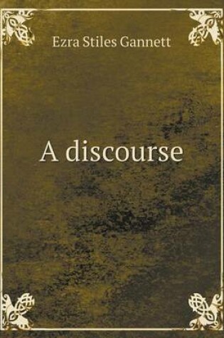 Cover of A discourse