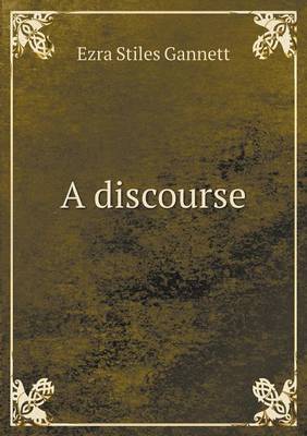 Book cover for A discourse