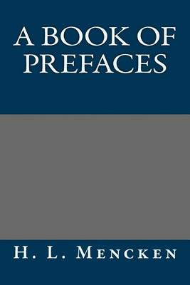 Book cover for A Book of Prefaces